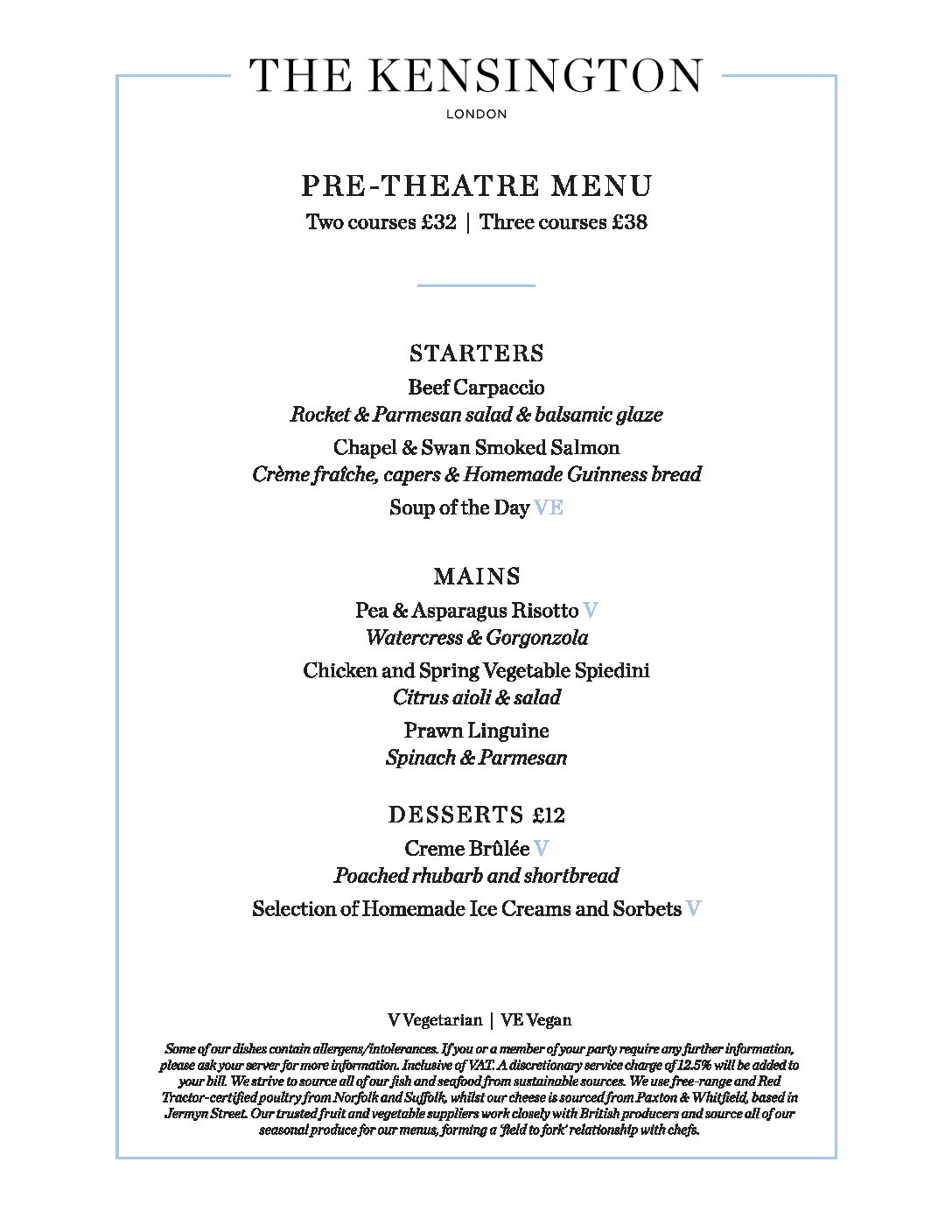 pretheatre