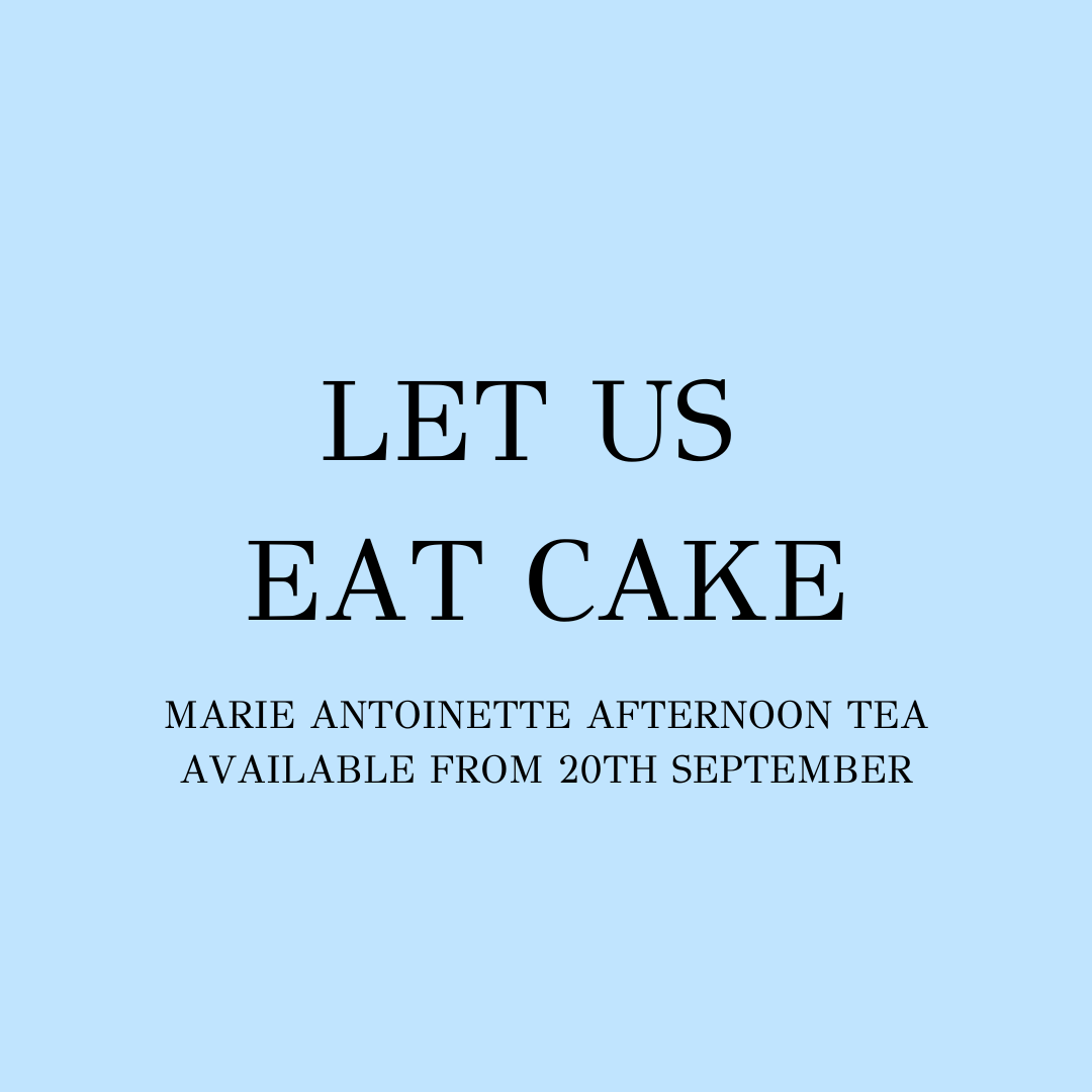 Marie Antoinette afternoon tea menu