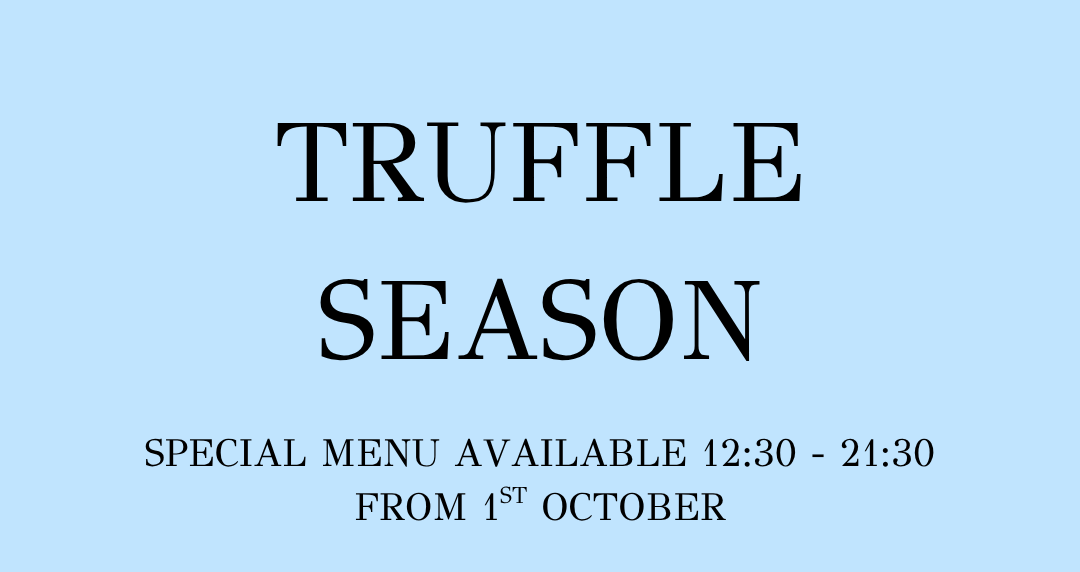 Truffle menu