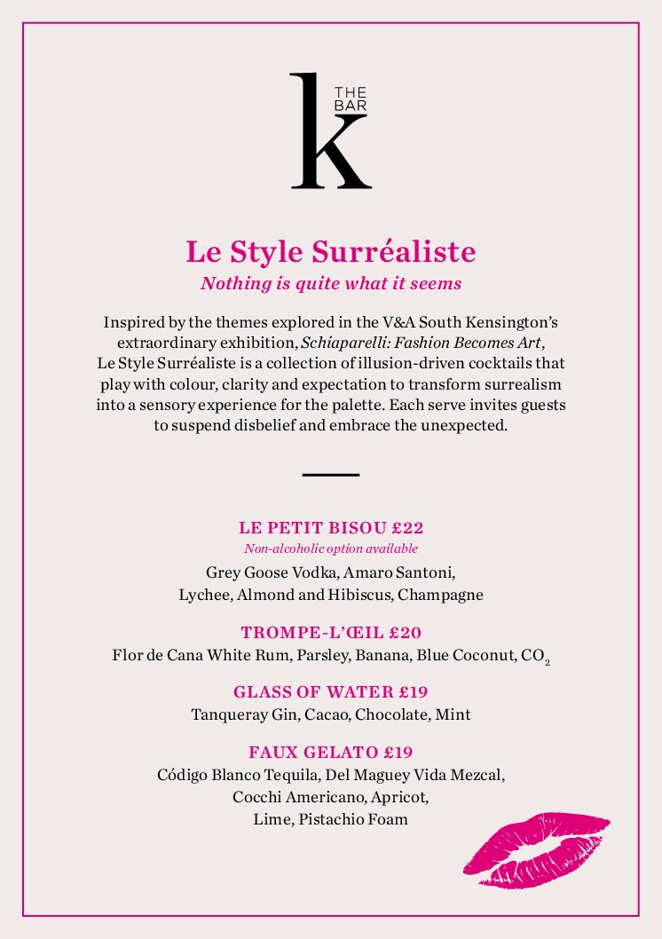 K Bar Le Style Surrealiste Cocktail Menu_WEB